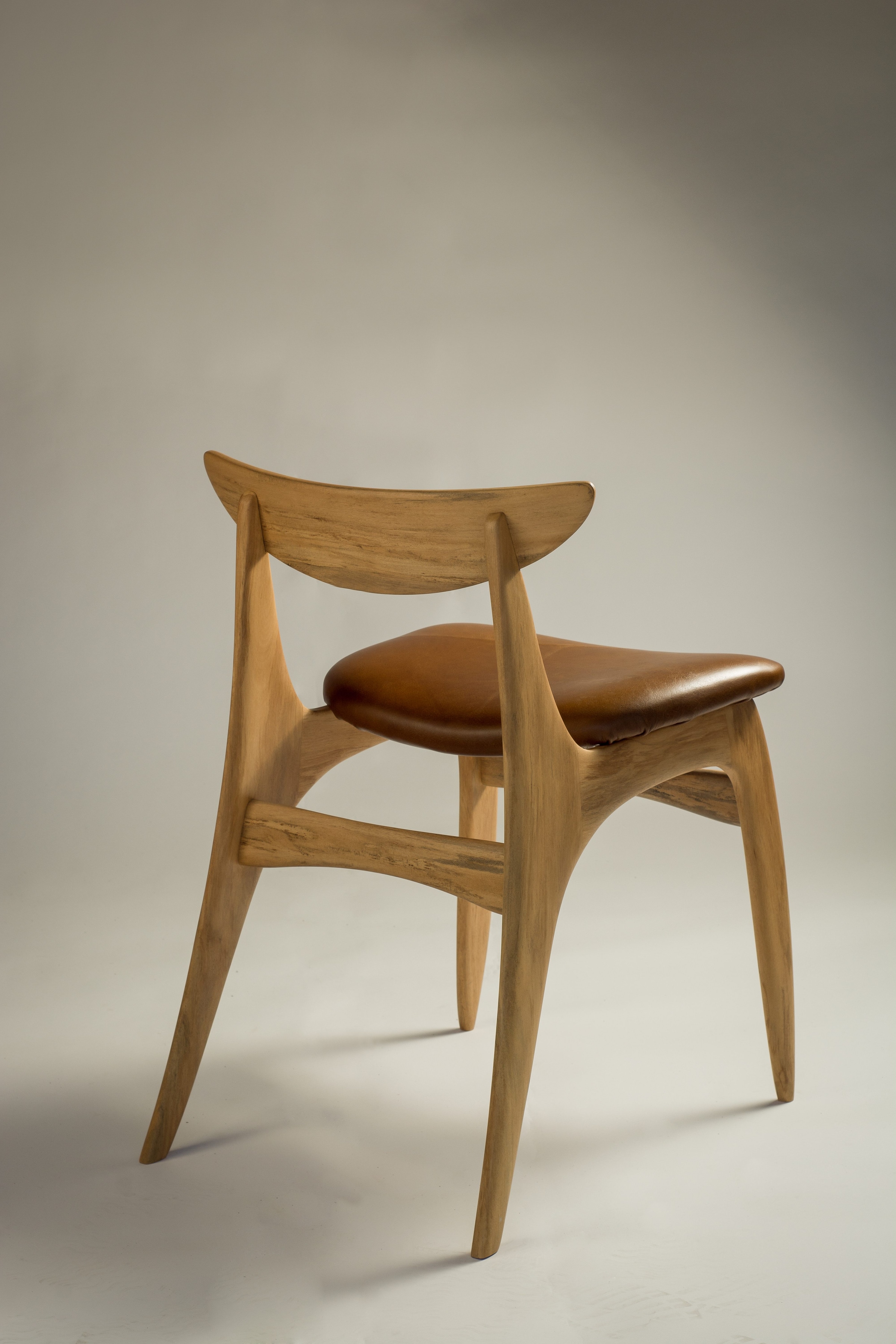 Rear view of the WF05 Dining Chair